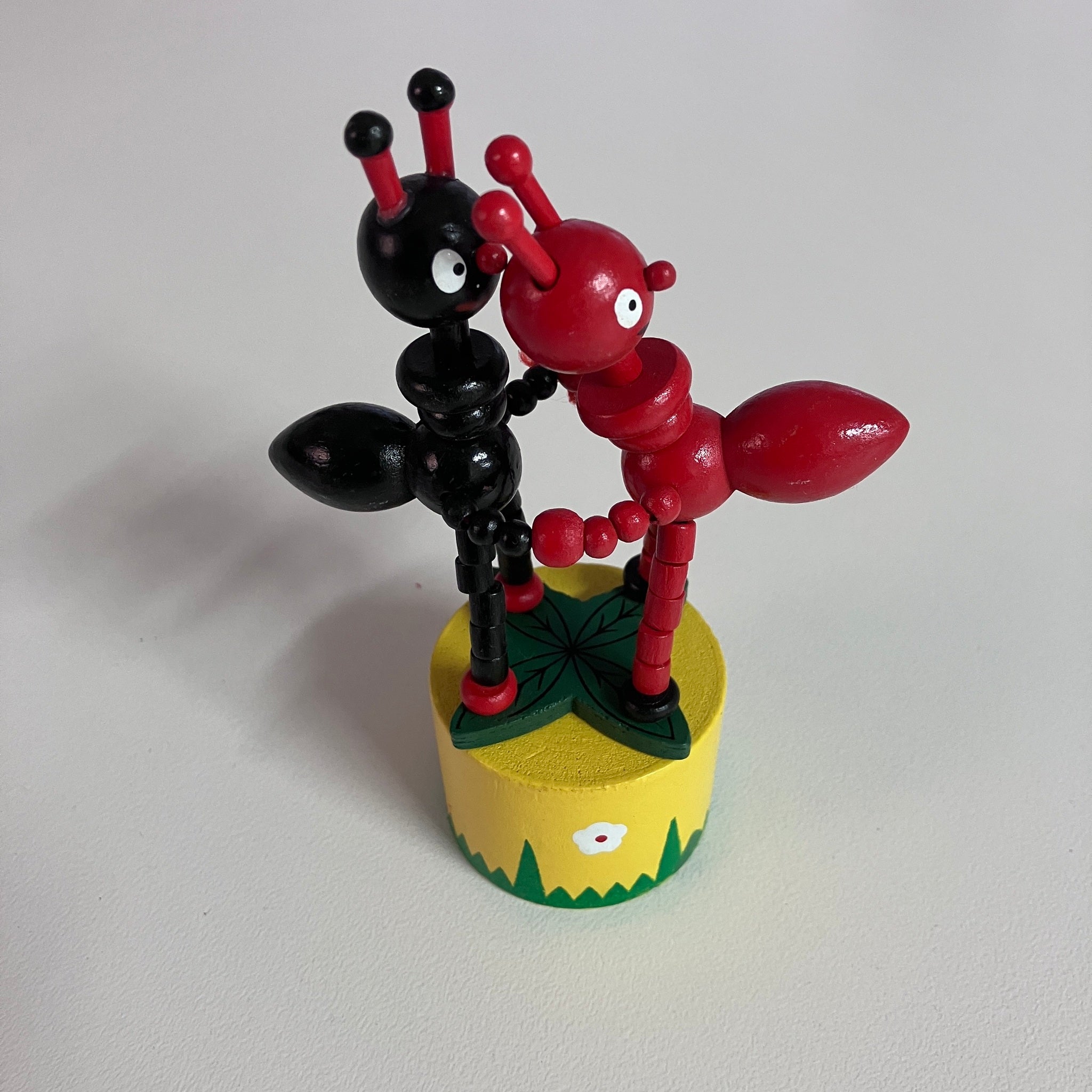 Wooden Push Up Toy - Ants