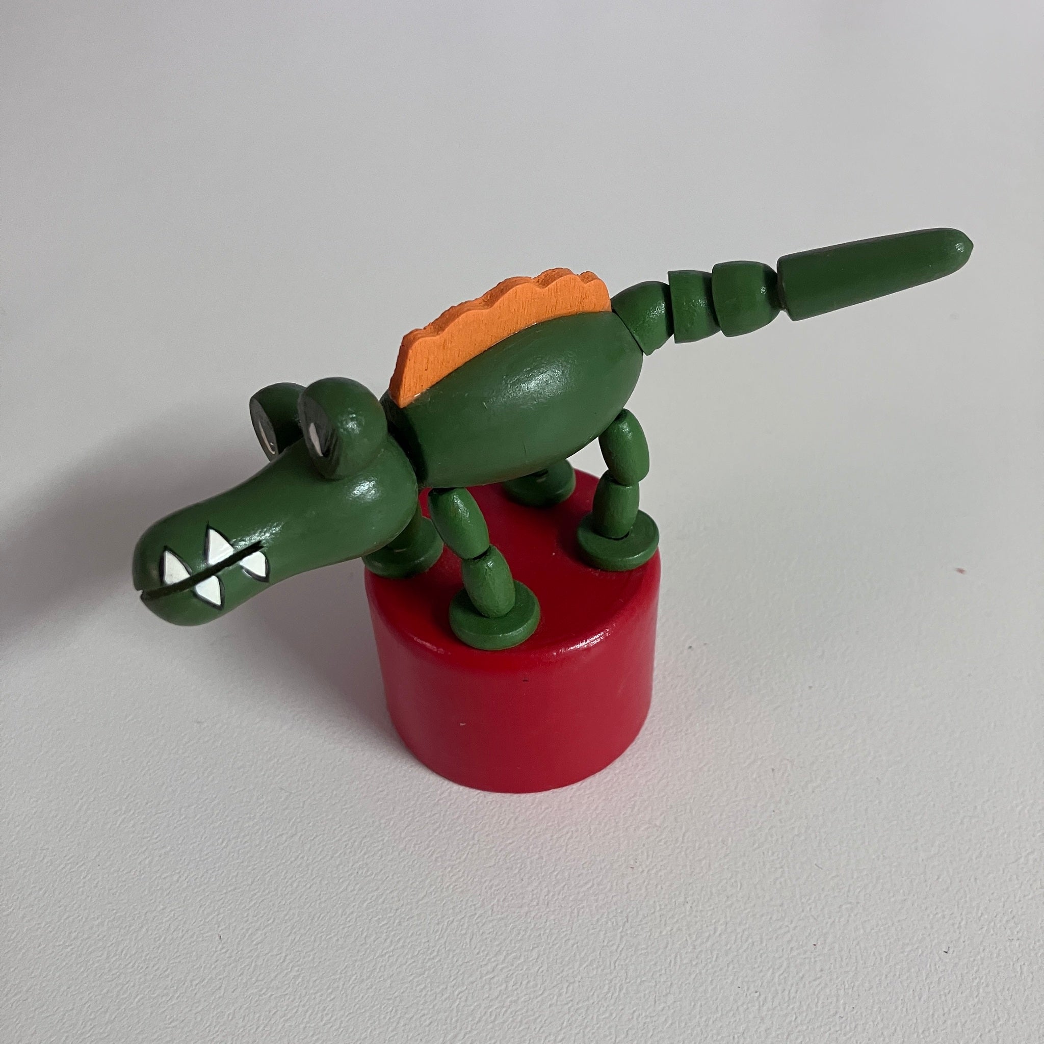 Wooden Push Up Toy - Alligator