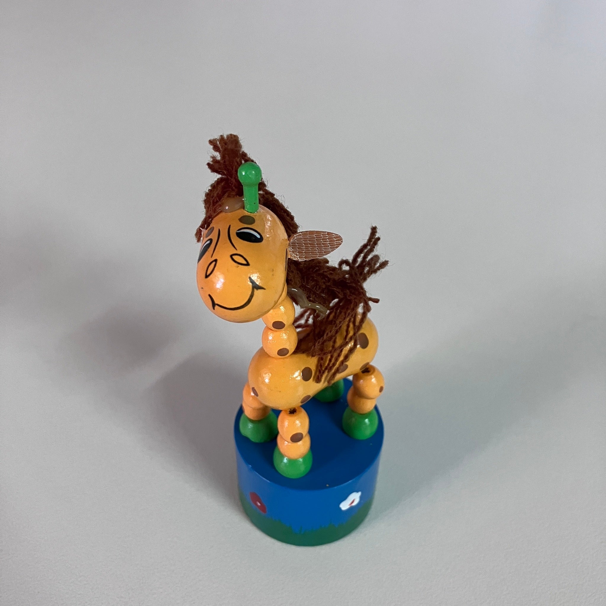 Wooden Push Up Toy - Giraffe - Assorted Designs