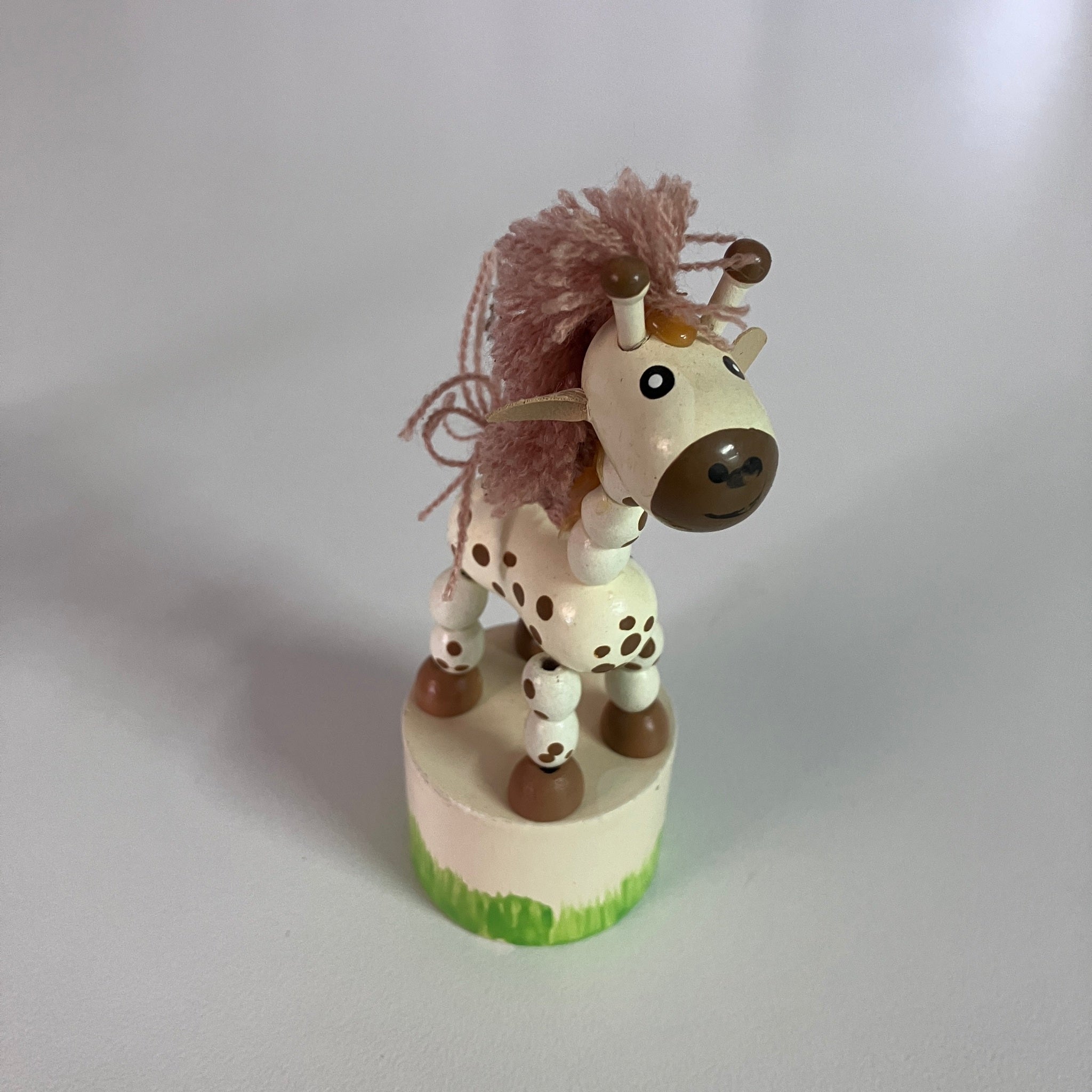Wooden Push Up Toy - Giraffe - Assorted Designs