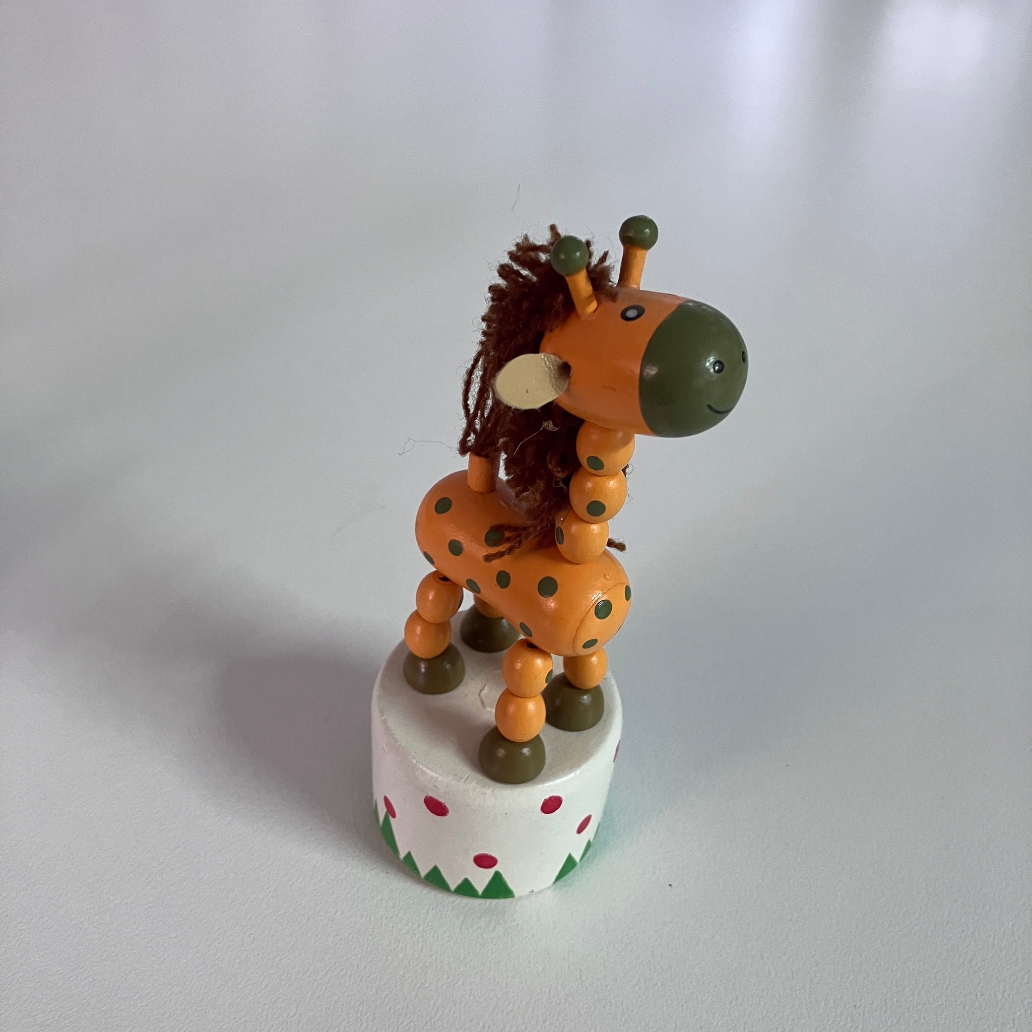 Wooden Push Up Toy - Giraffe - Assorted Designs
