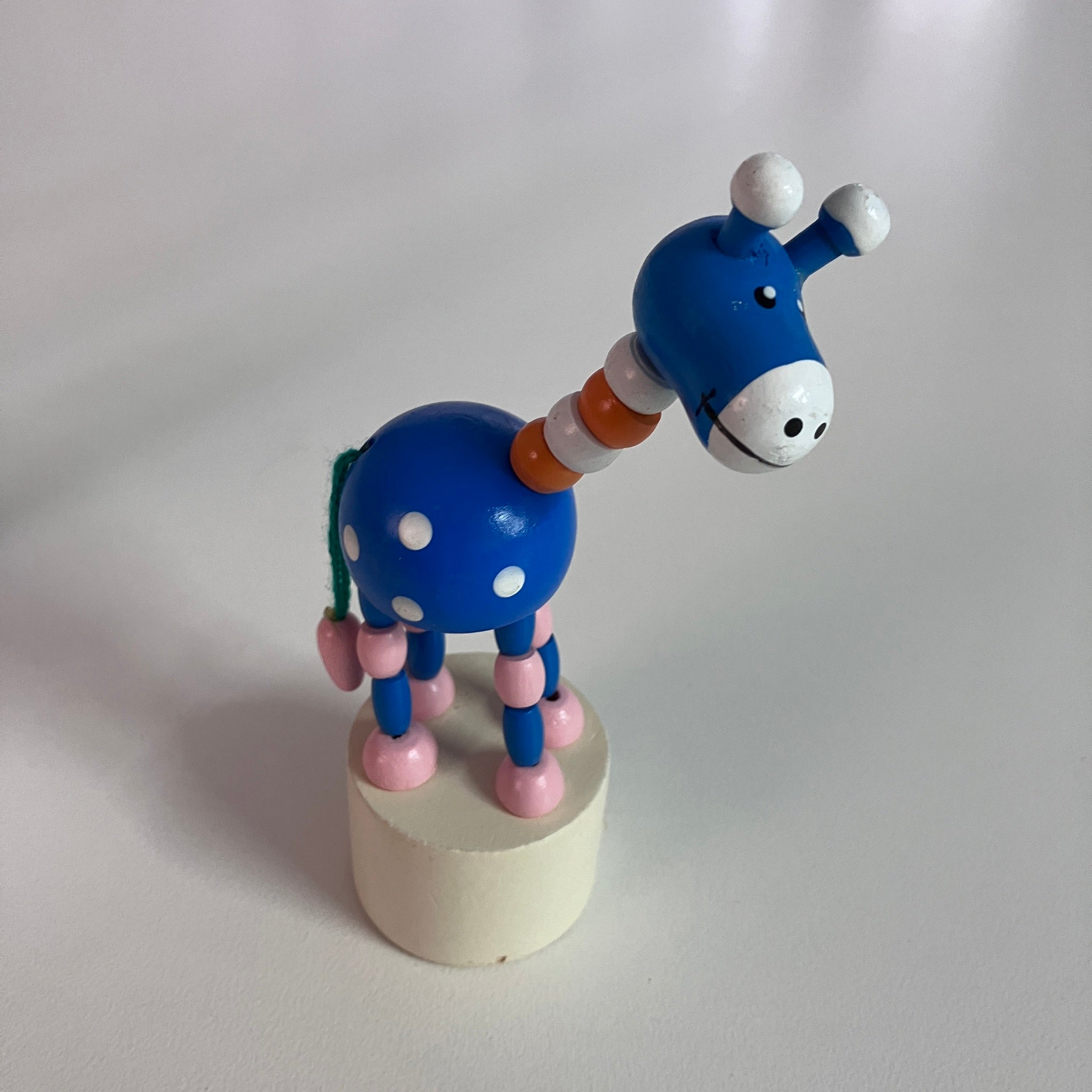 Wooden Push Up Toy - Giraffe - Assorted Designs