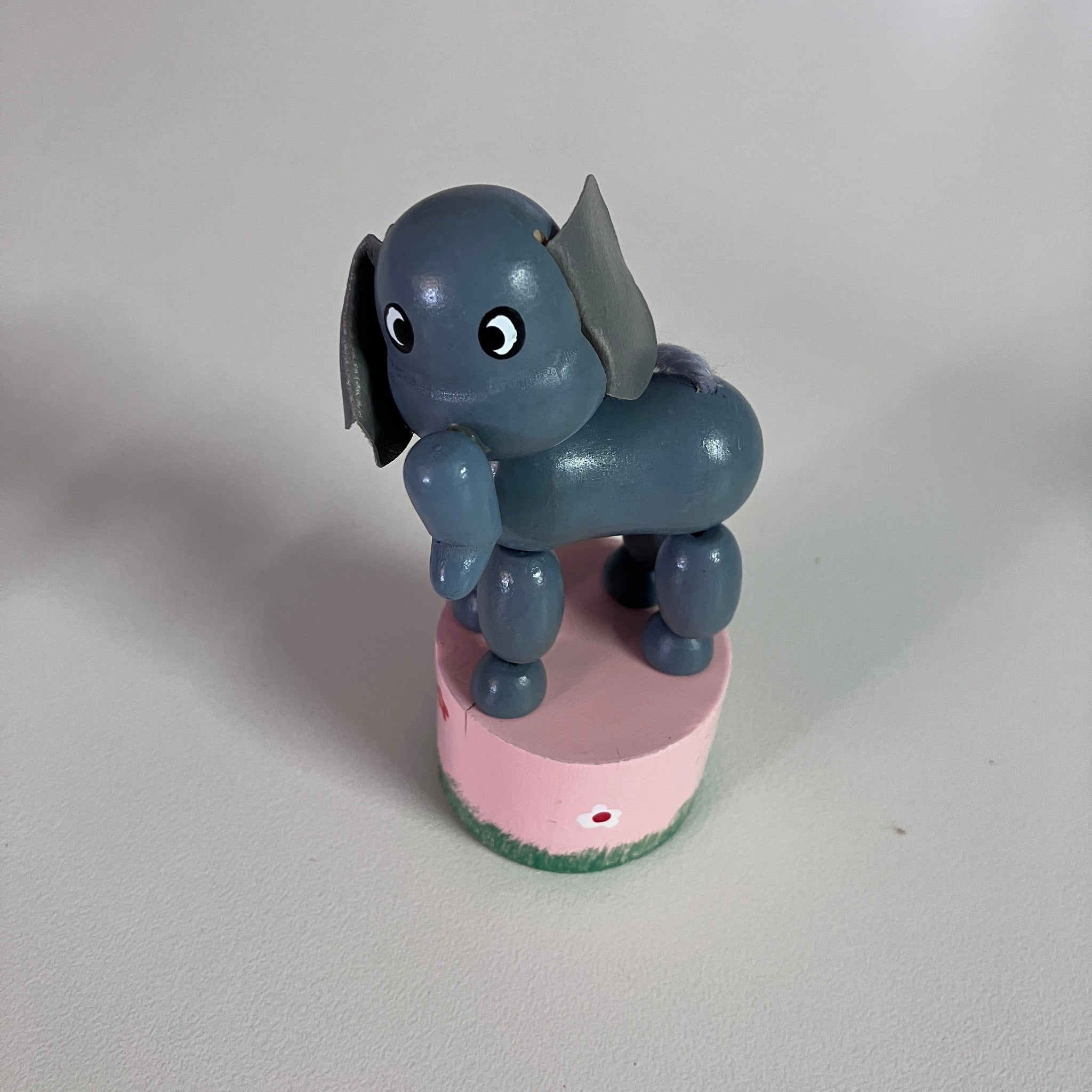 Wooden Push Up Toy - Elephant - Assorted Designs