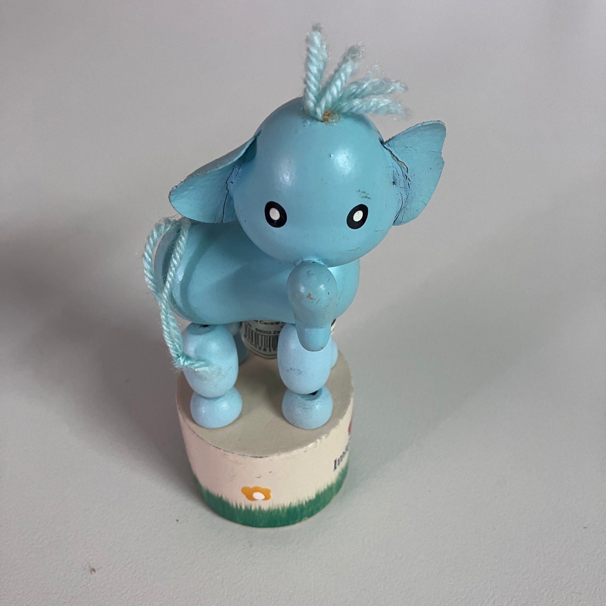 Wooden Push Up Toy - Elephant - Assorted Designs