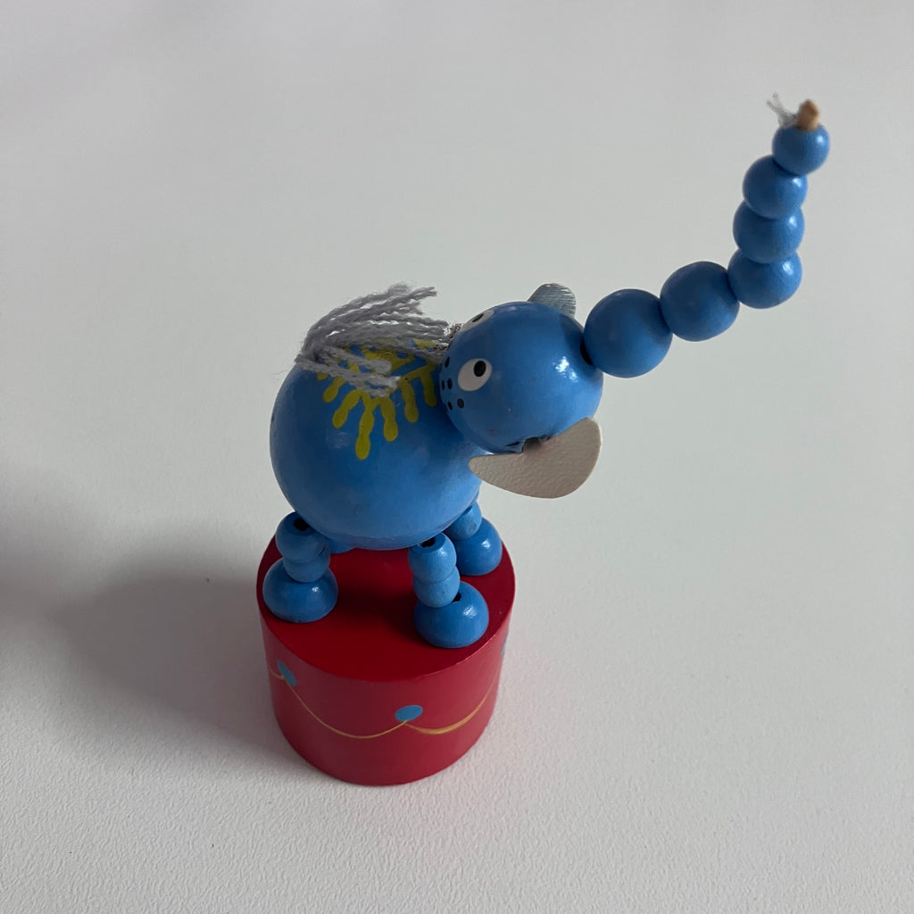 Wooden Push Up Toy - Elephant - Assorted Designs