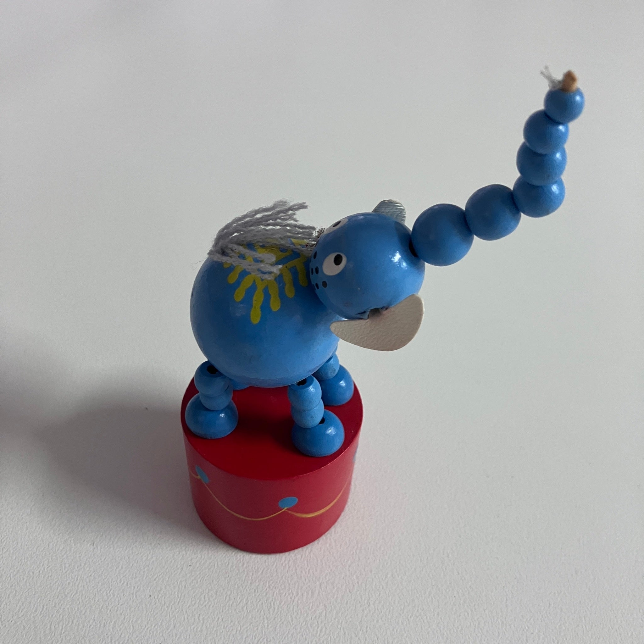 Wooden Push Up Toy - Elephant - Assorted Designs