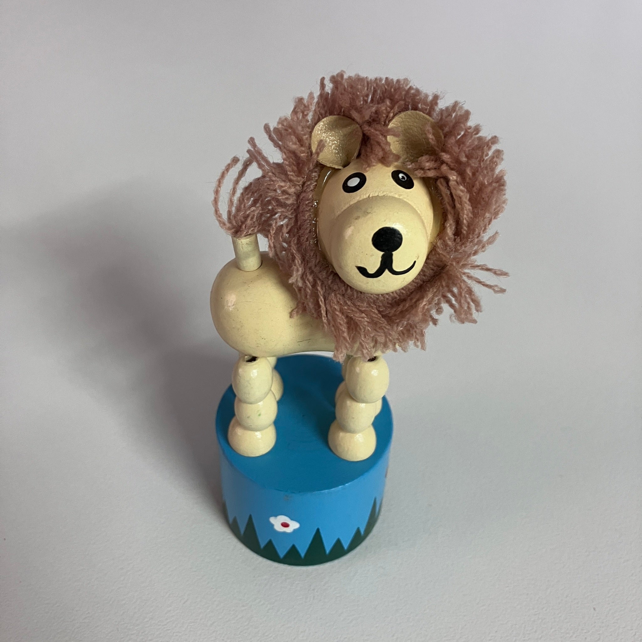 Wooden Push Up Toy - Lion - Assorted Designs