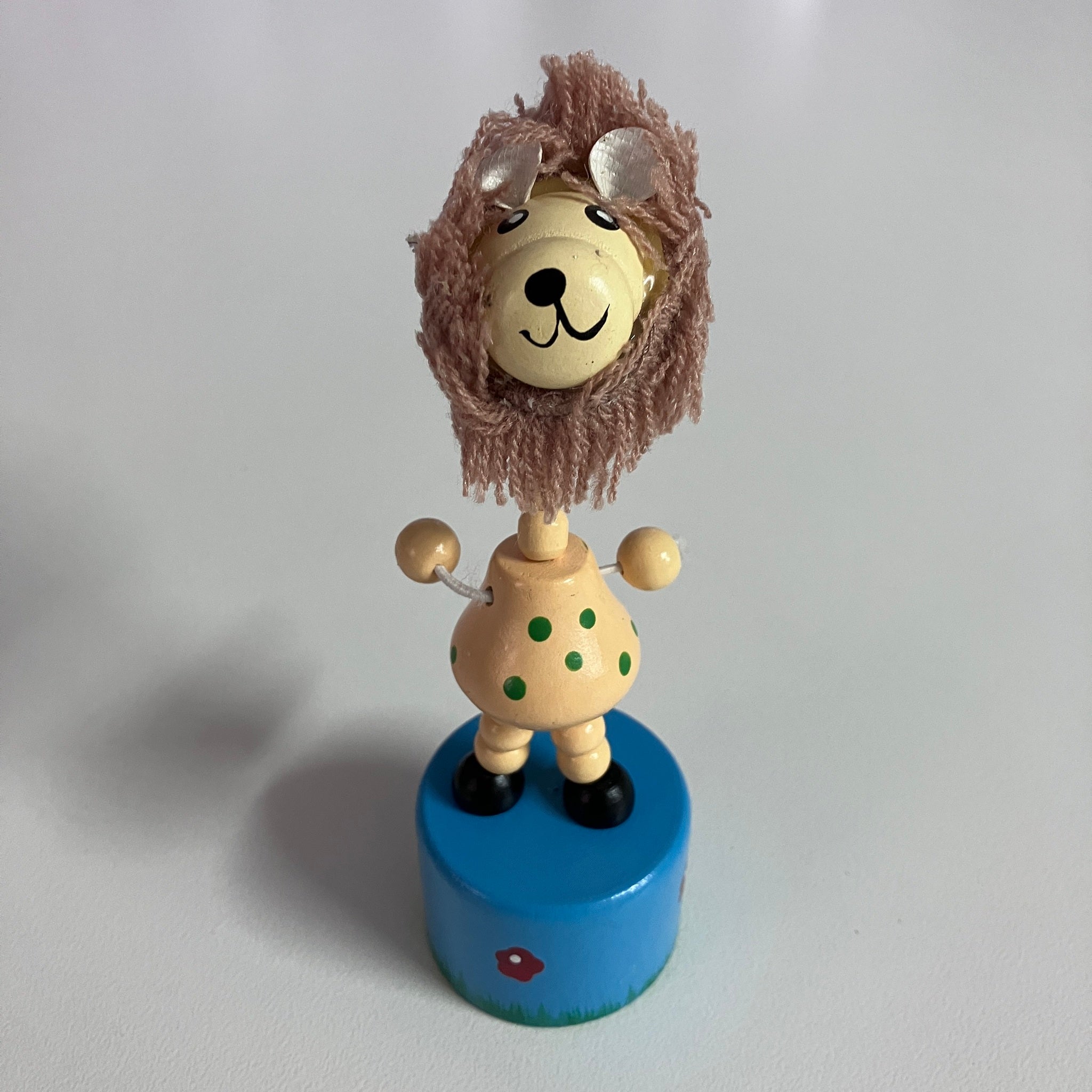 Wooden Push Up Toy - Lion - Assorted Designs