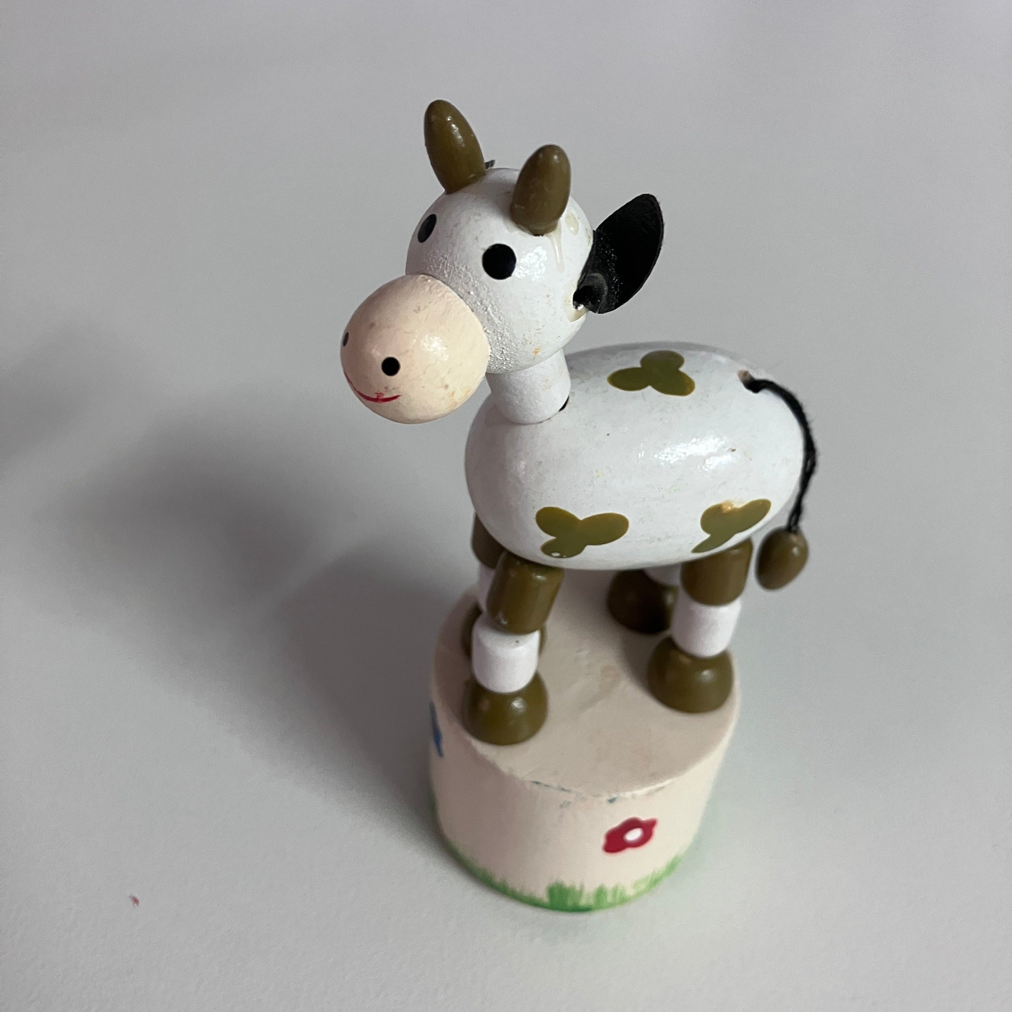 Wooden Push Up Toy - Cow - Assorted Designs