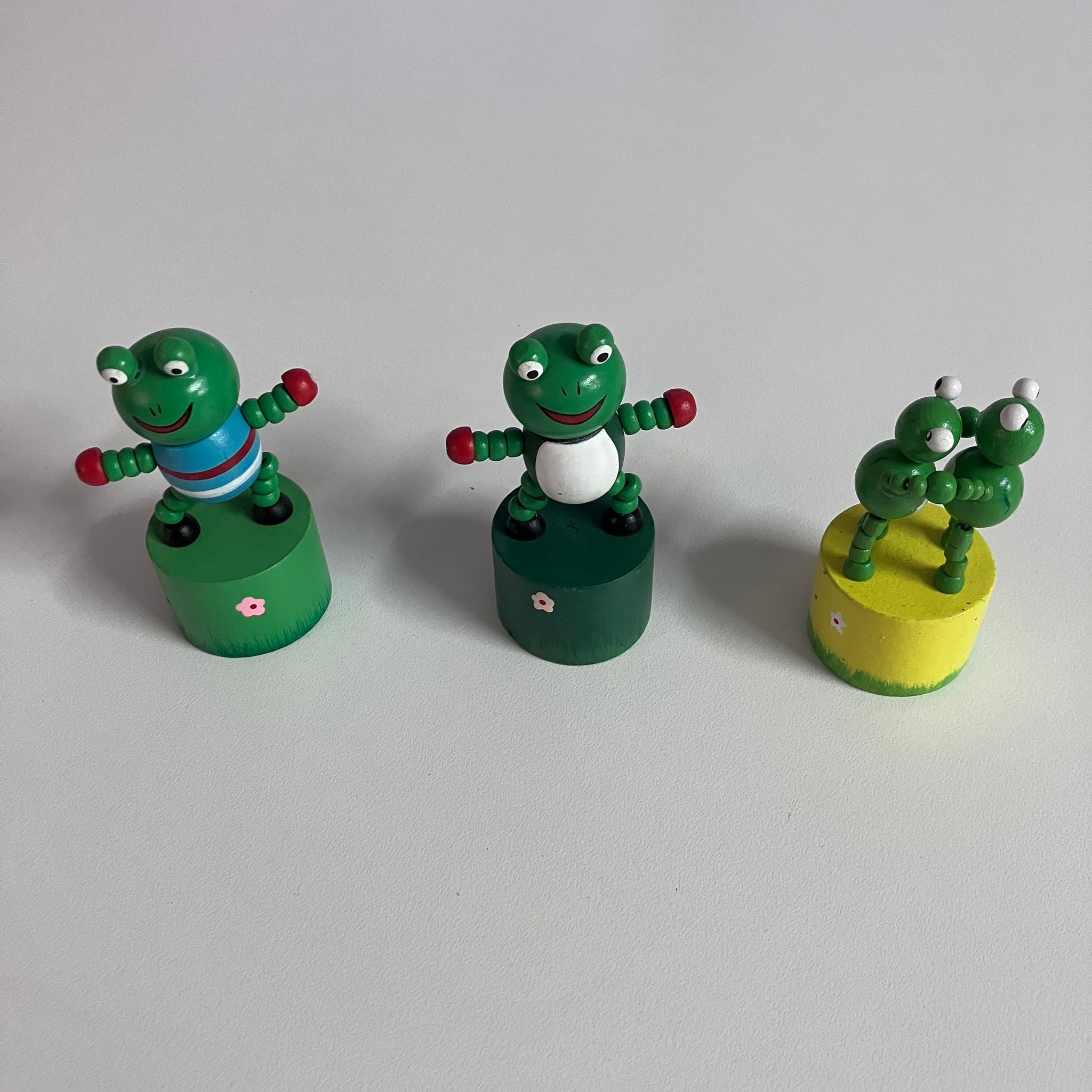 Wooden Push Up Toy - Frogs - Assorted Designs