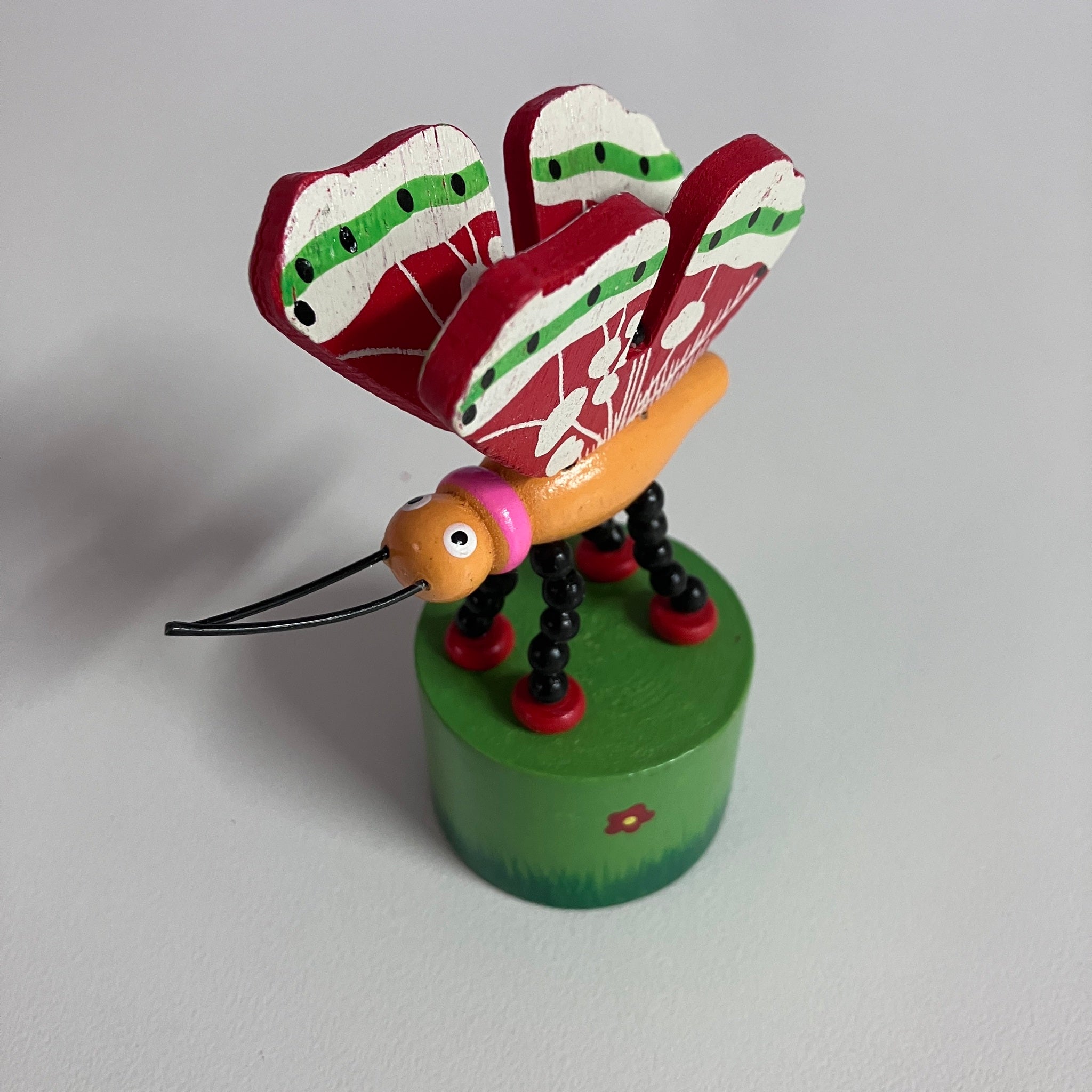 Wooden Push Up Toy - Butterfly