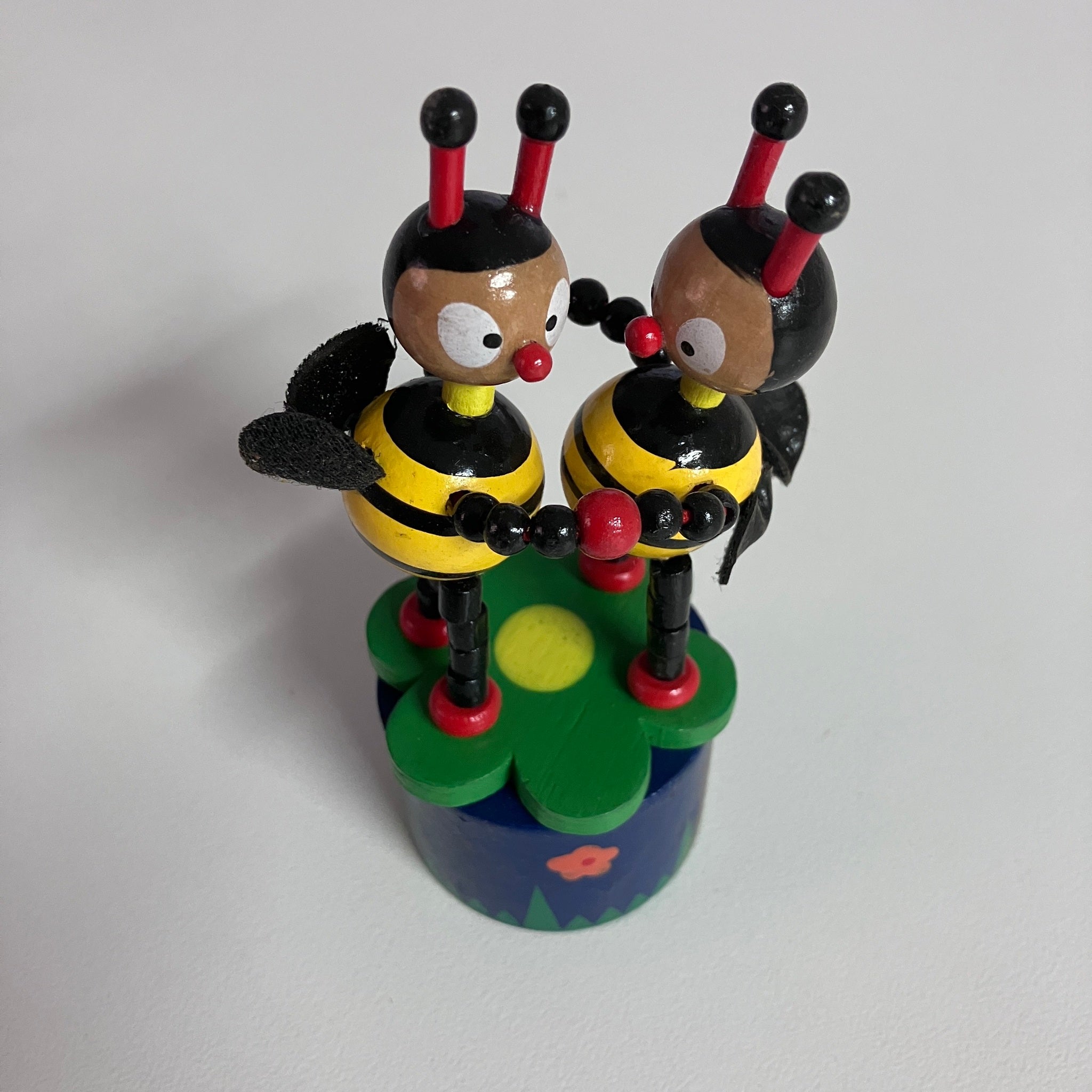Wooden Push Up Toy - Bees