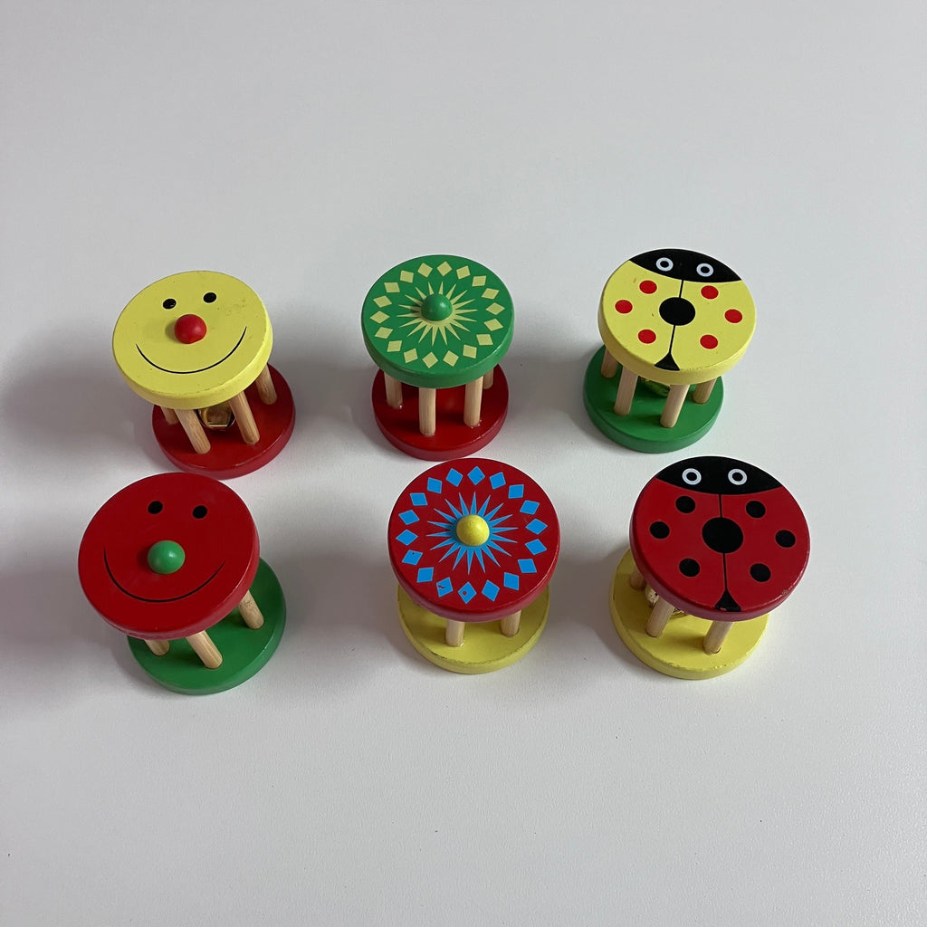 Wooden Round Bell - Assorted Designs