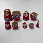 Wooden Russian Doll Set - 5 Dolls - Assorted Designs