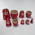 Wooden Russian Doll Set - 5 Dolls - Assorted Designs