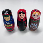 Wooden Russian Doll Set - 5 Dolls - Assorted Designs