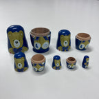 Wooden Russian Doll Set - 5 Dolls - Teddy