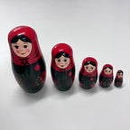 Wooden Russian Doll Set - 5 Dolls - Assorted Designs