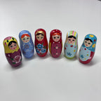 Wooden Russian Doll Set - 5 Dolls - Assorted Designs