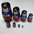 Wooden Russian Doll Set - 8 Dolls - Assorted Designs