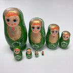Wooden Russian Doll Set - 8 Dolls - Assorted Designs