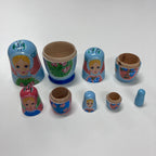 Wooden Russian Doll Set - 5 Dolls - Assorted Designs