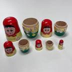 Wooden Russian Doll Set - 5 Dolls - Assorted Designs