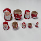 Wooden Russian Doll Set - 5 Dolls - Santa