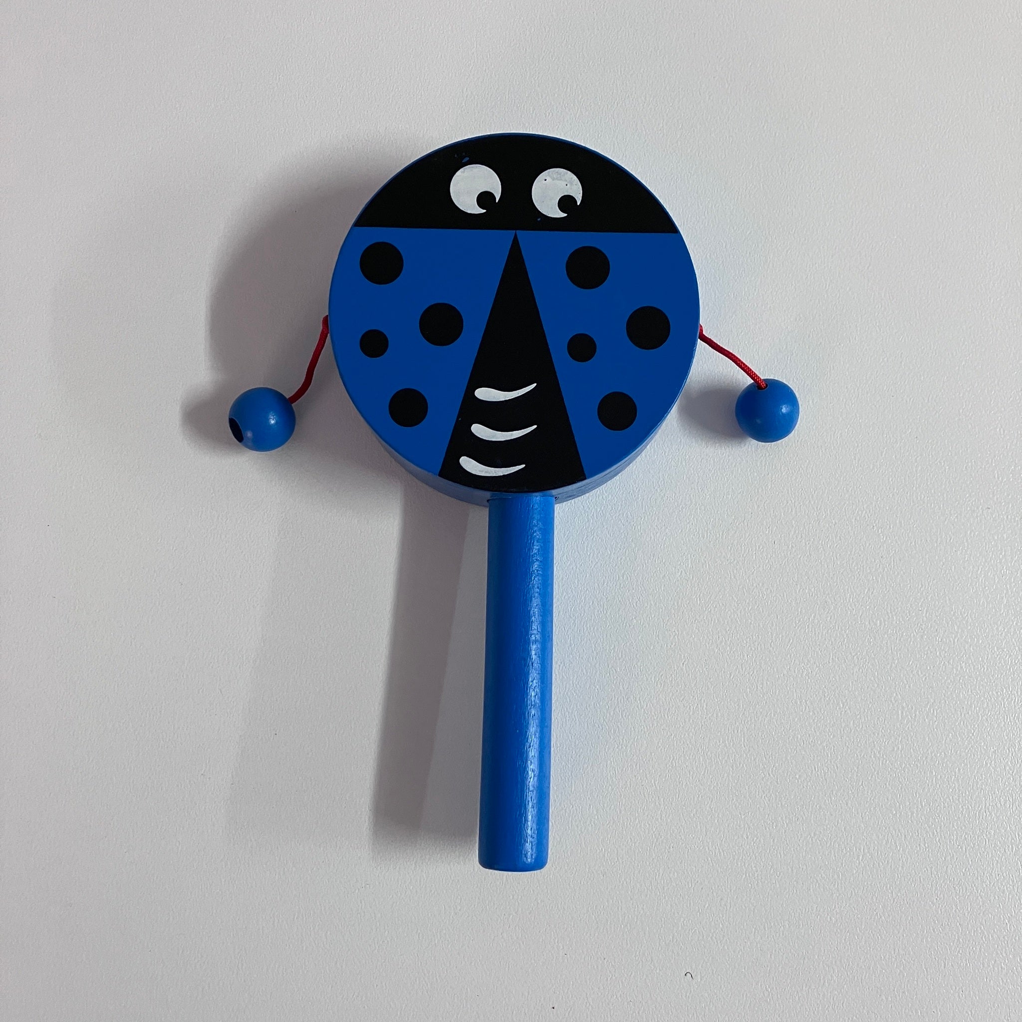 Wooden Rattle Drum - Large - Beetle