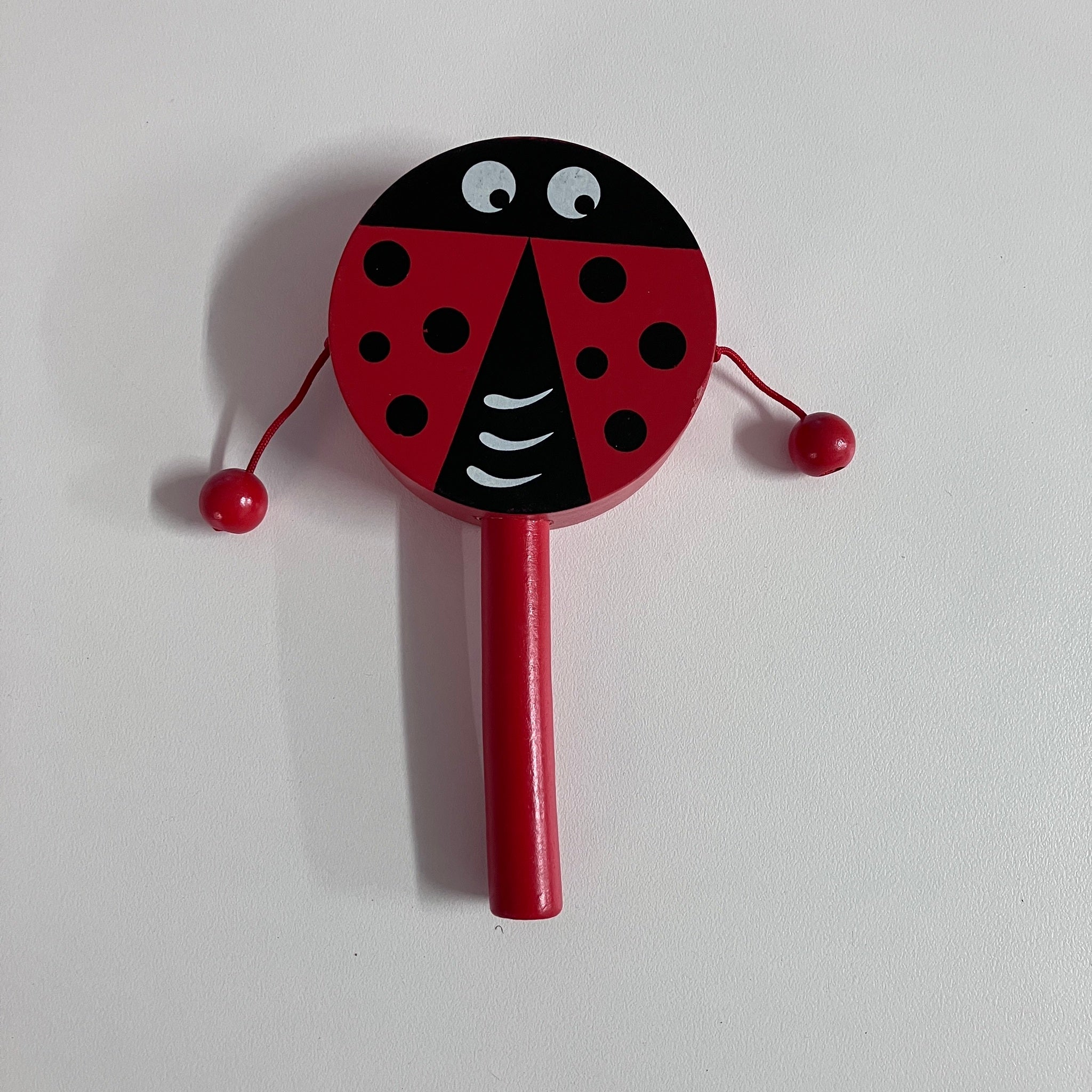 Wooden Rattle Drum - Large - Beetle