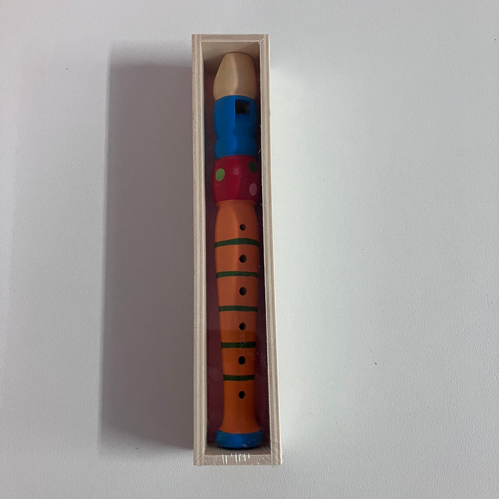 Wooden Recorder in Wooden Box - Small - Assorted Designs