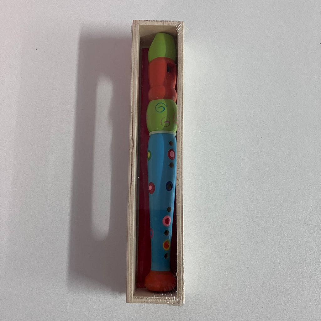 Wooden Recorder in Wooden Box - Small - Assorted Designs