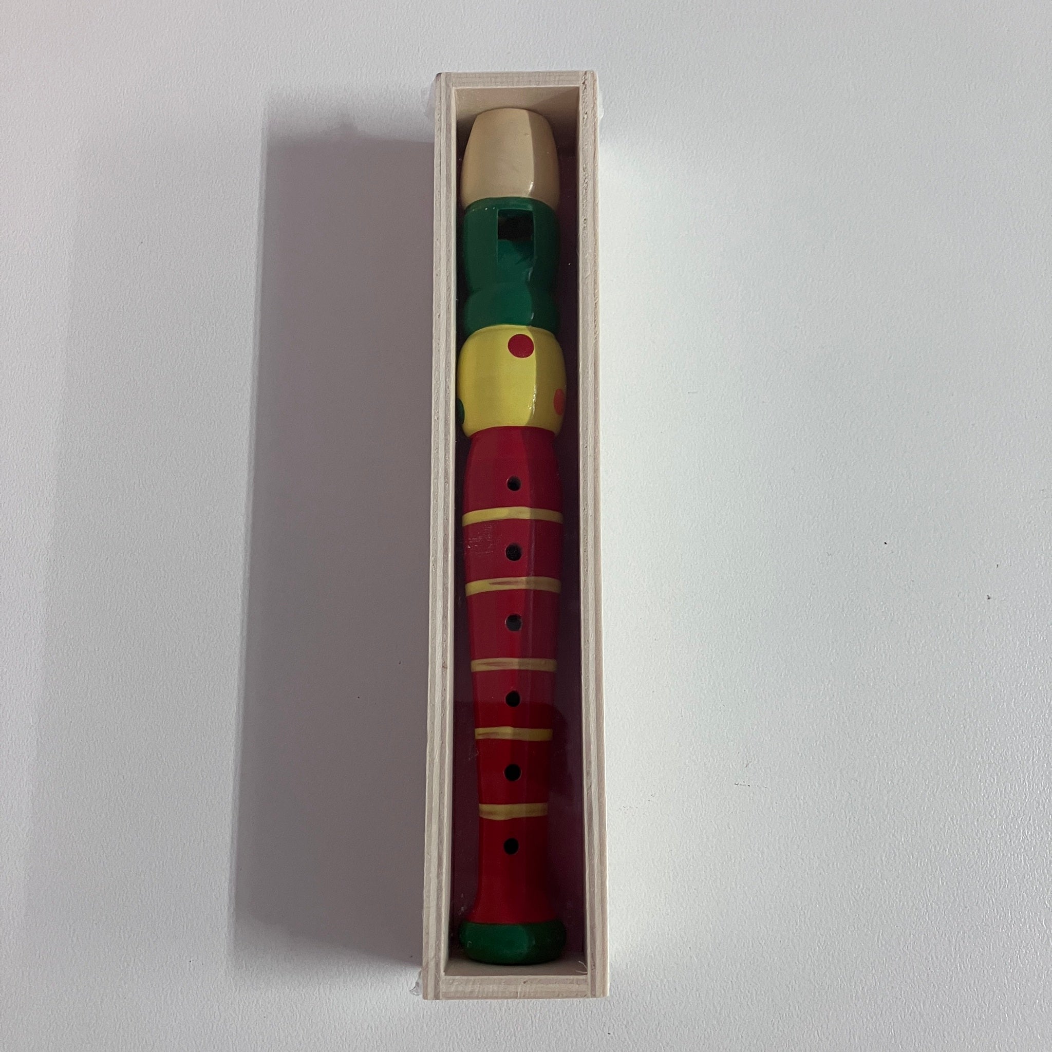 Wooden Recorder in Wooden Box - Small - Assorted Designs