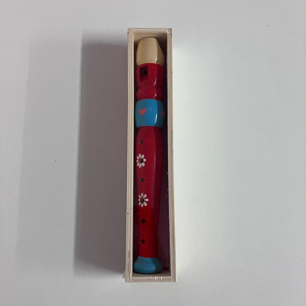 Wooden Recorder in Wooden Box - Small - Assorted Designs