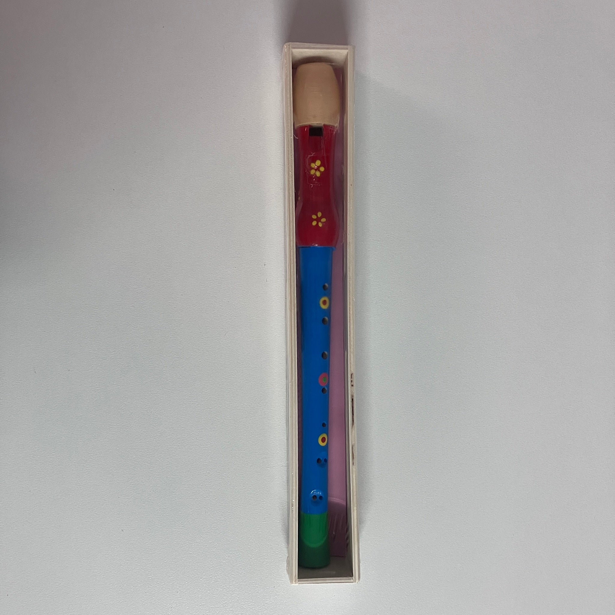 Wooden Recorder in Wooden Box - Large - Assorted Designs