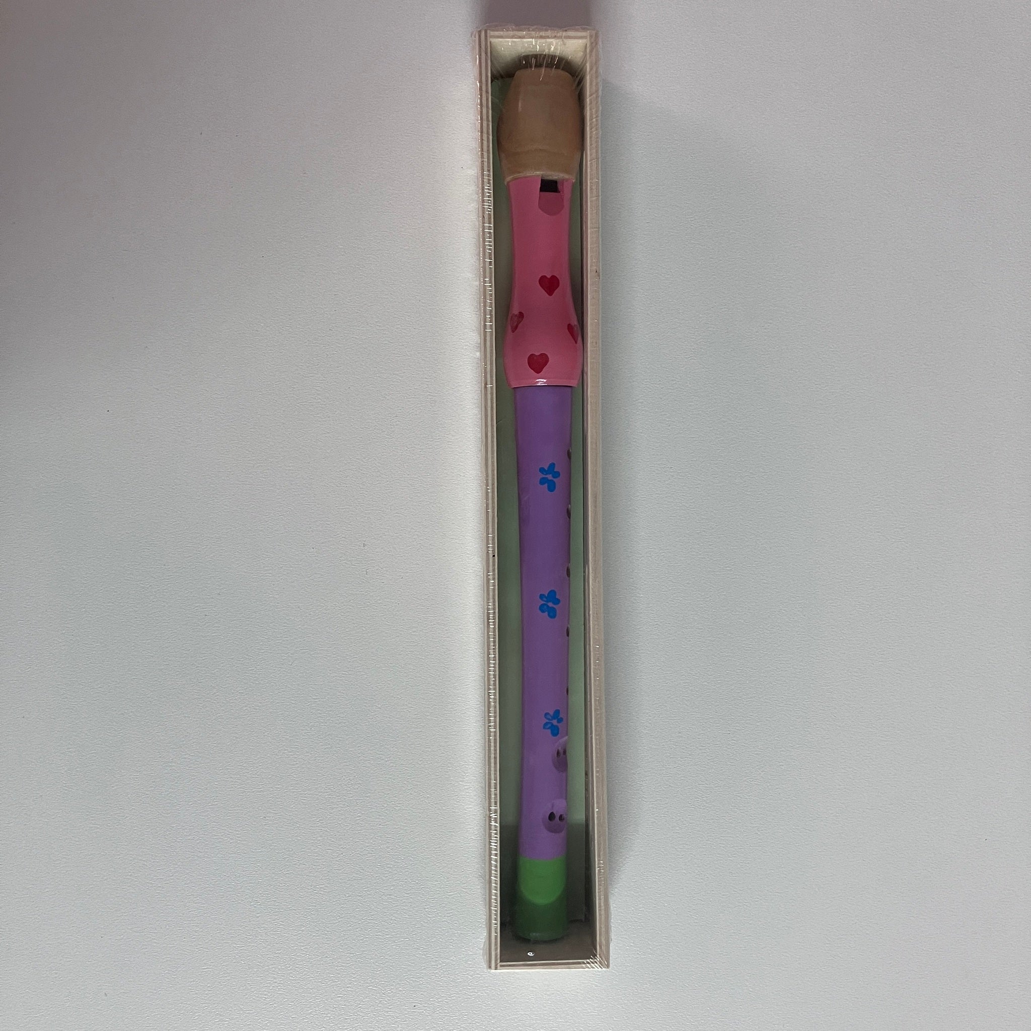 Wooden Recorder in Wooden Box - Large - Assorted Designs