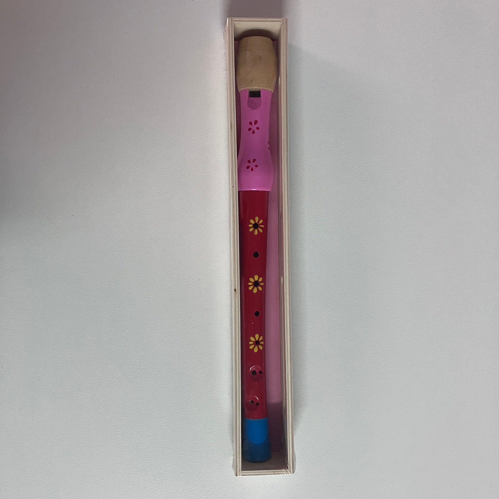 Wooden Recorder in Wooden Box - Large - Assorted Designs