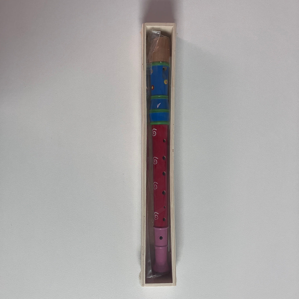Wooden Recorder in Wooden Box - Large - Assorted Designs