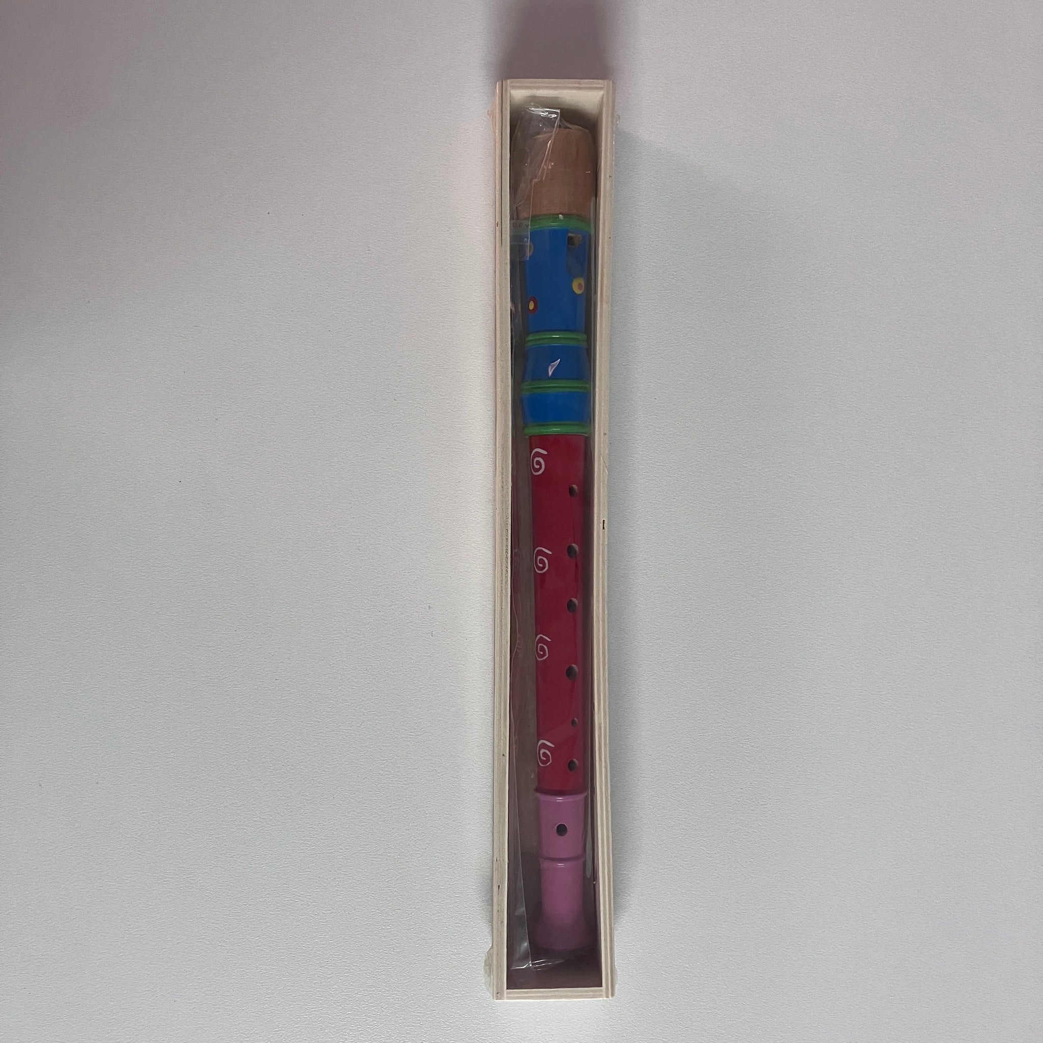 Wooden Recorder in Wooden Box - Large - Assorted Designs