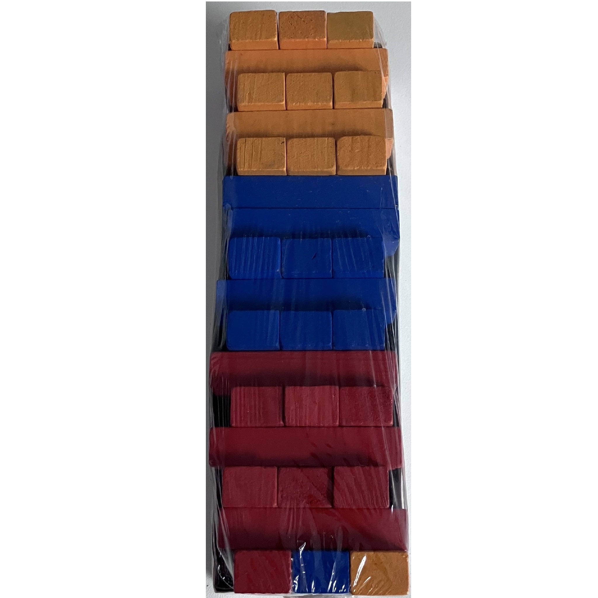 Wooden Rainbow Jumbling Towers in Tin Box