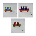 Wooden Skittles Car - Animals - Assorted Designs