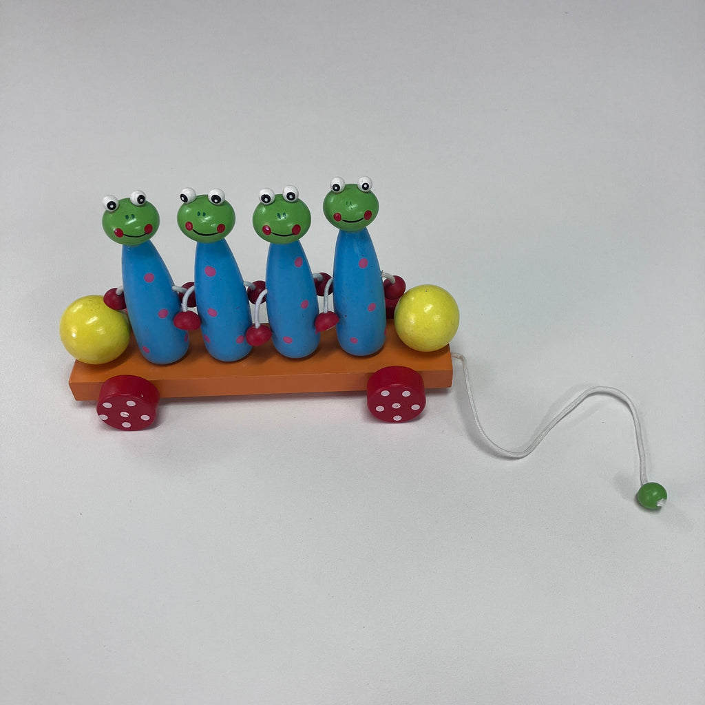 Wooden Skittles Car - Animals - Assorted Designs