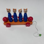 Wooden Skittles Car - Animals - Assorted Designs