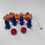 Wooden Skittles Car - Animals - Assorted Designs