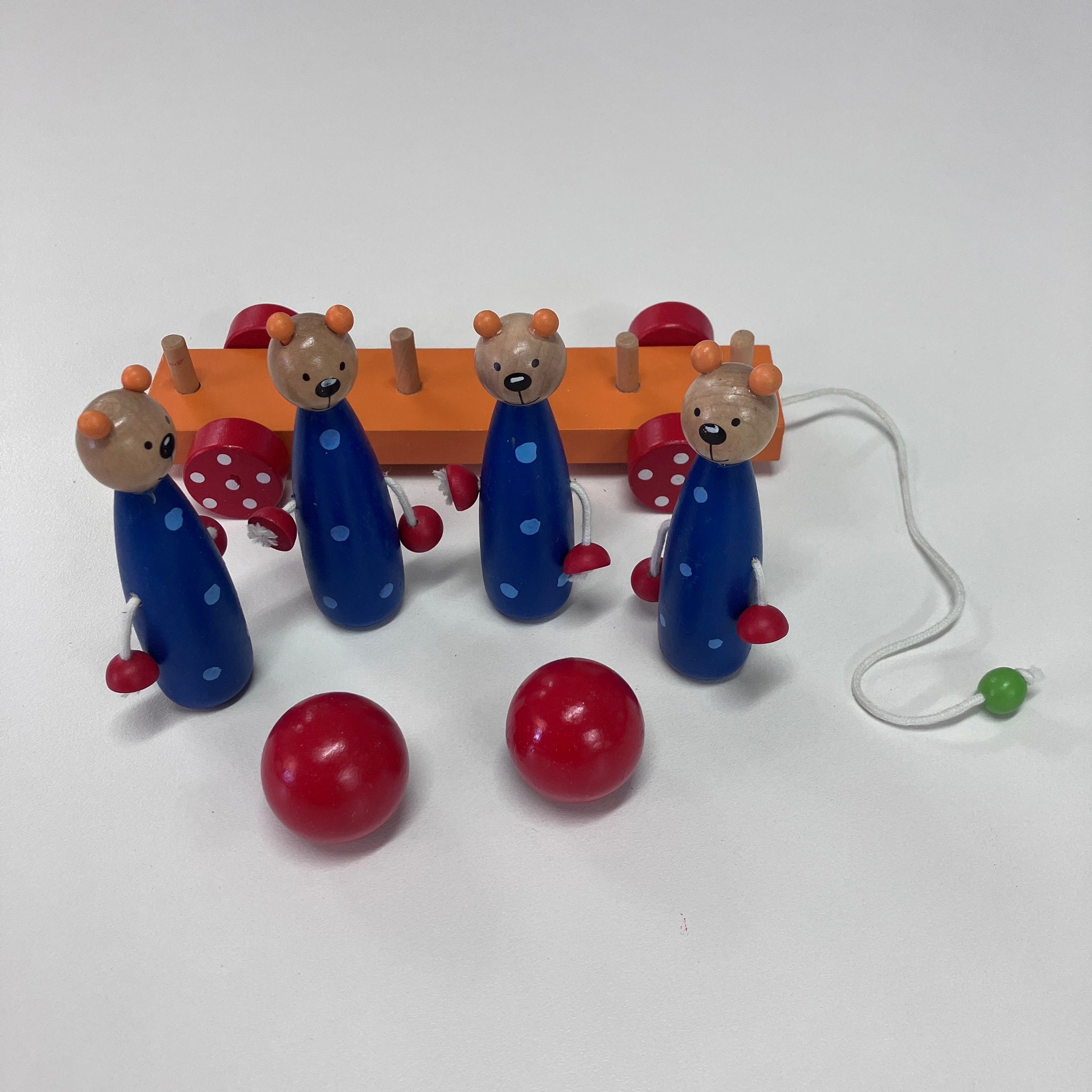 Wooden Skittles Car - Animals - Assorted Designs