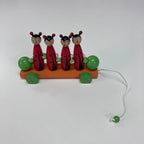 Wooden Skittles Car - Animals - Assorted Designs