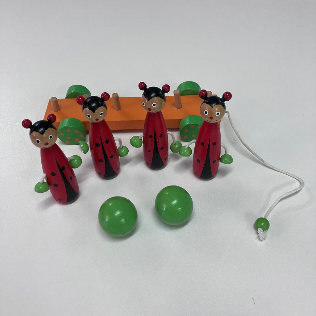 Wooden Skittles Car - Animals - Assorted Designs