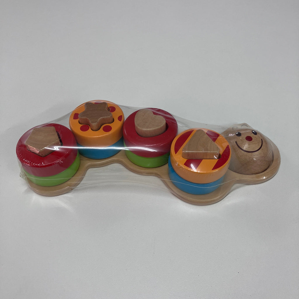Wooden Shape Sorting Caterpillar