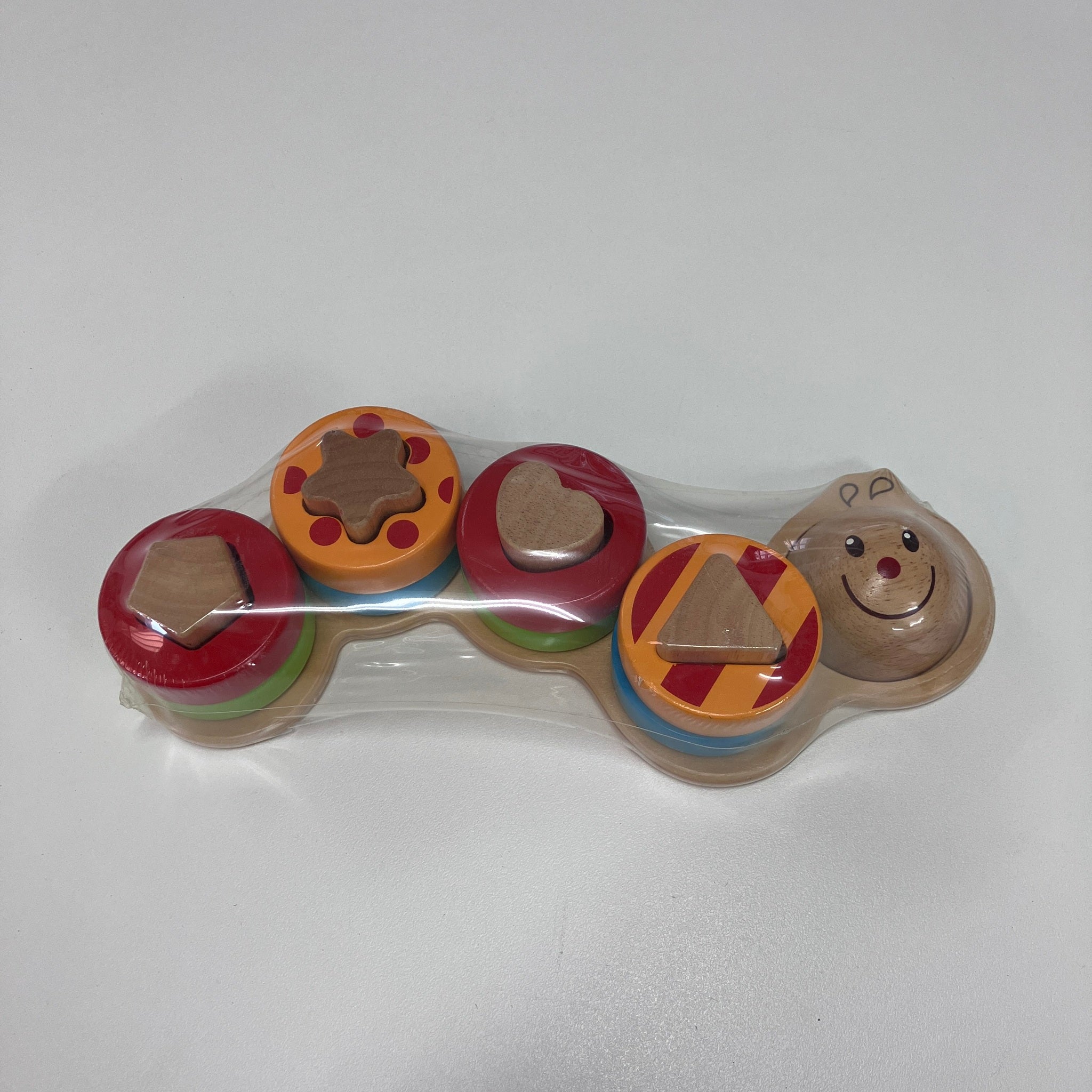 Wooden Shape Sorting Caterpillar