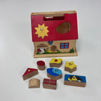 Wooden Shape Sorting House